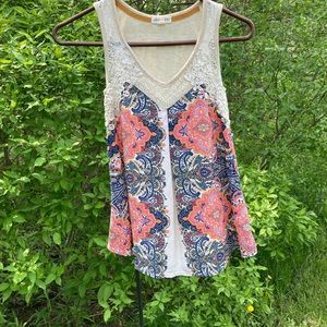 Skylar & Jade Tank Top with Lace